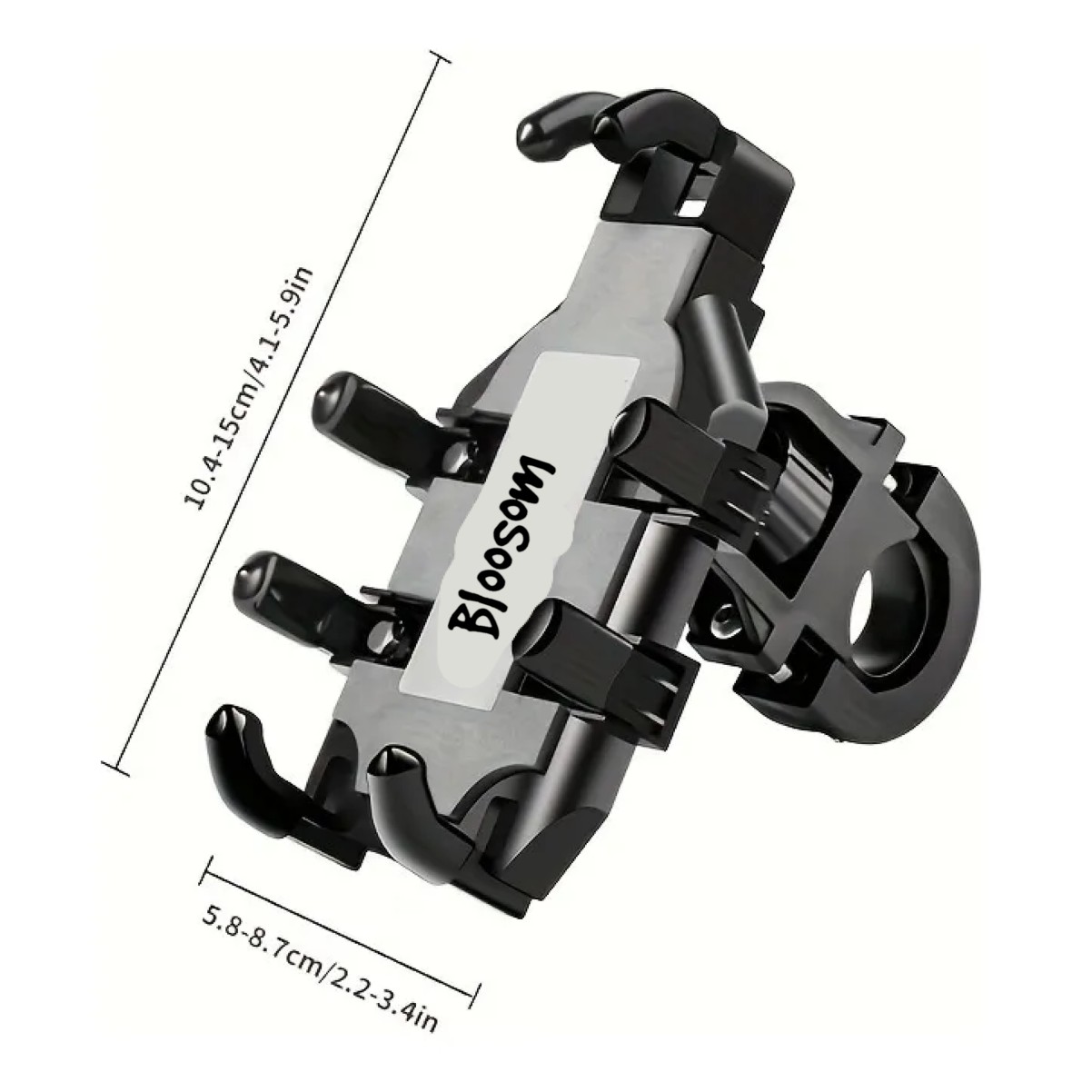 Soporte Para Celular Moto/bicicleta, Base Porta Tel&eacute;fono Negro image number null