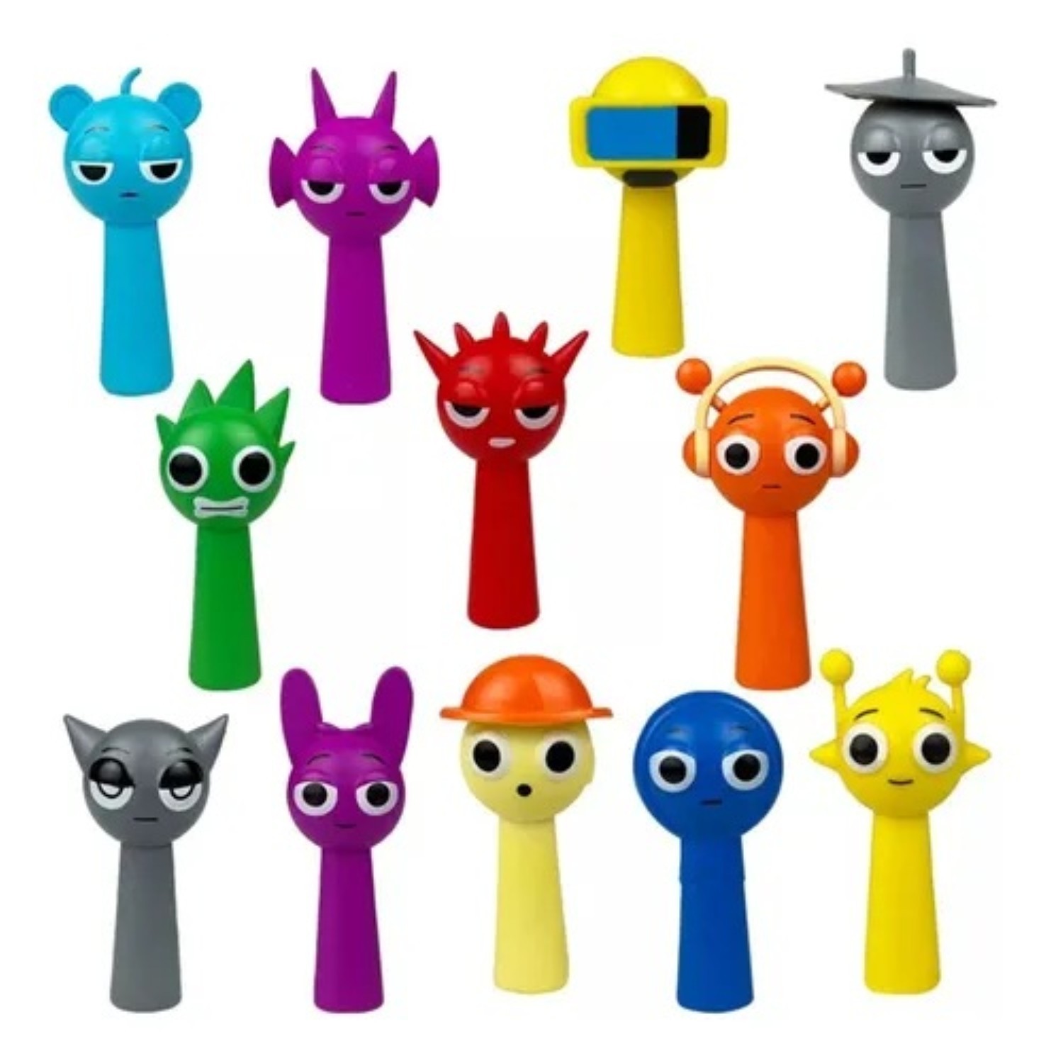 12 Pcs Sprunki Rhythm Box Figuras Juguetes Juguetes image number null