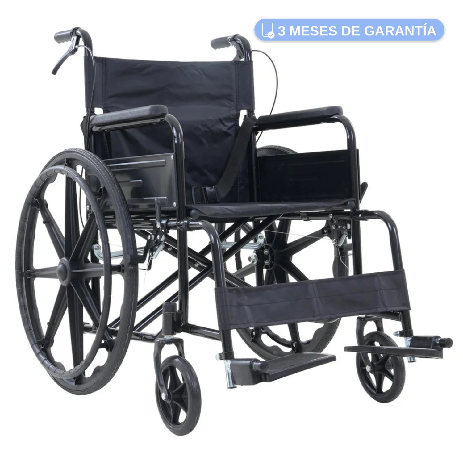 Silla De Ruedas Manual Plegable Todoterreno Acero Reforzado image number null