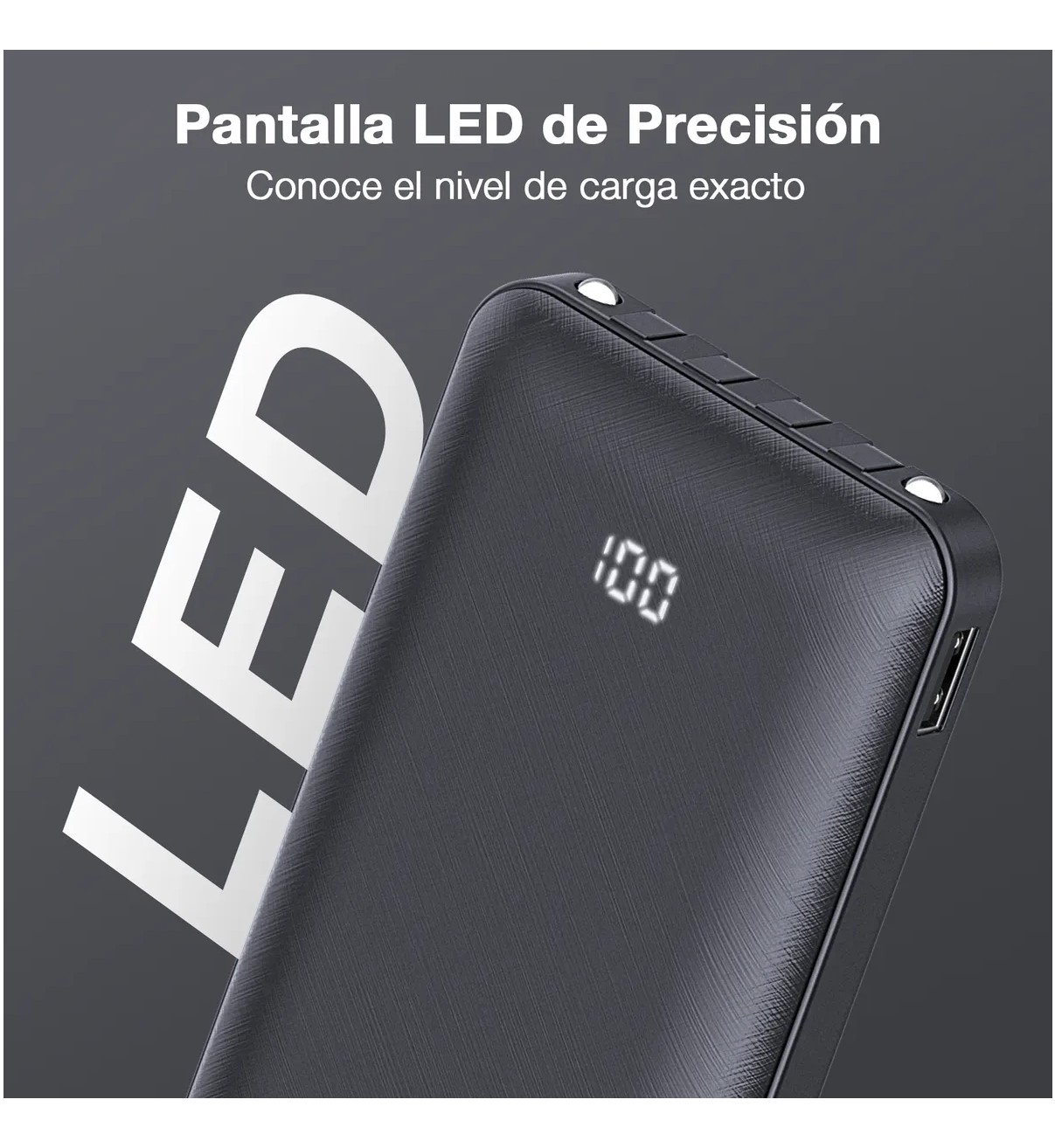Power Bank Bater&iacute;a Port&aacute;til Carga R&aacute;pida 10000mah Malubero Negro image number null