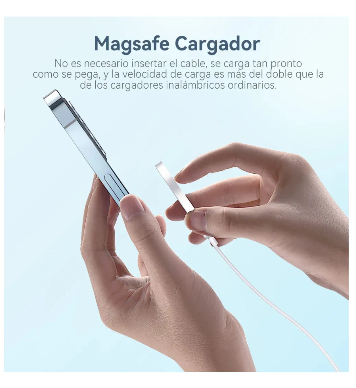 Cargador Inalambrico Belug+ Cable Tipo C + Cargador 20w Blanco image number null