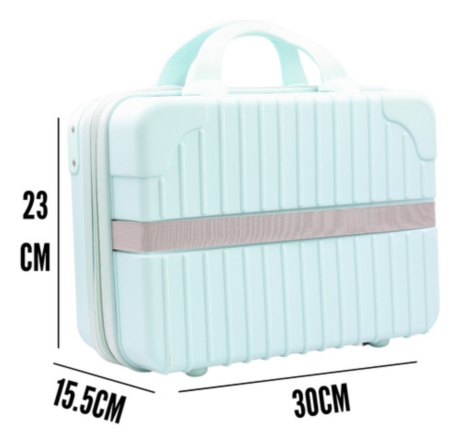Cosmetiquera Neceser Profesional 30cm Malet&iacute;n Maquillaje Menta image number null
