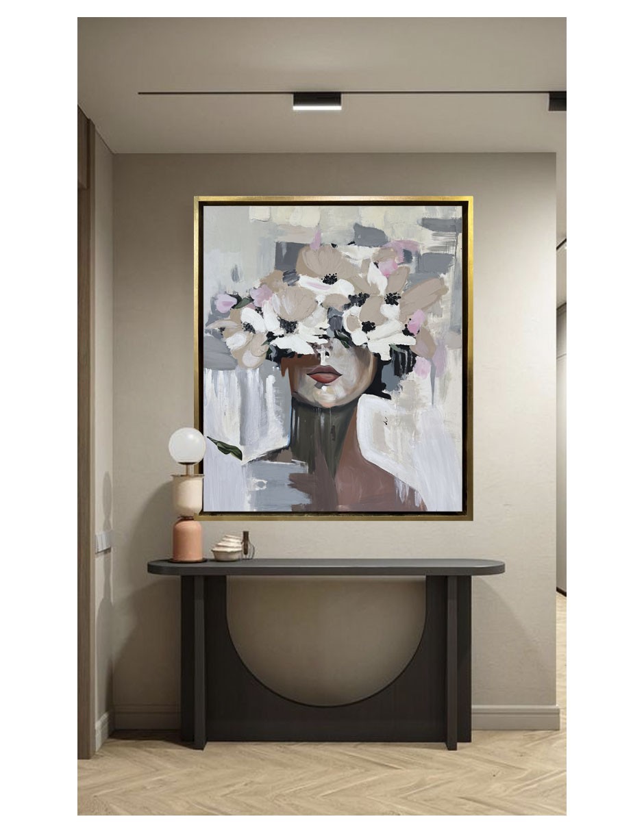 Hermoso cuadro decorativo pintado totalmente a mano image number null