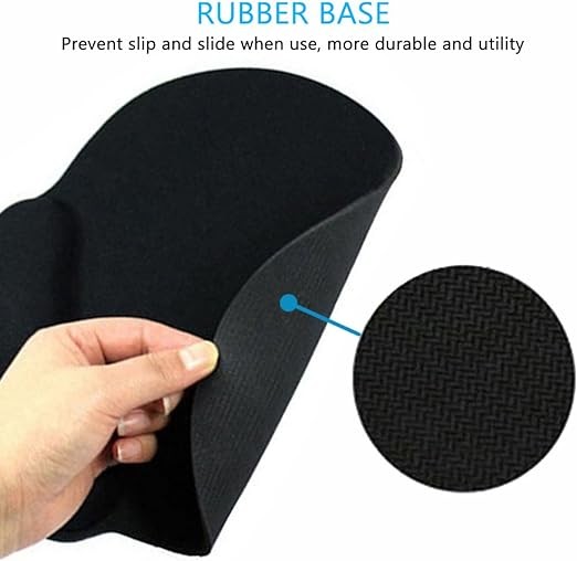 TEKXDD Mouse Pad, Alfombrilla de Rat&oacute;n Ergonomic, Base de Goma Antideslizante Mousepad, Gel Coj&iacute;n de Reposamu&ntilde;ecas para Oficina, Computadora, Computadora Port&aacute;til, Hogar, Juegos. image number null
