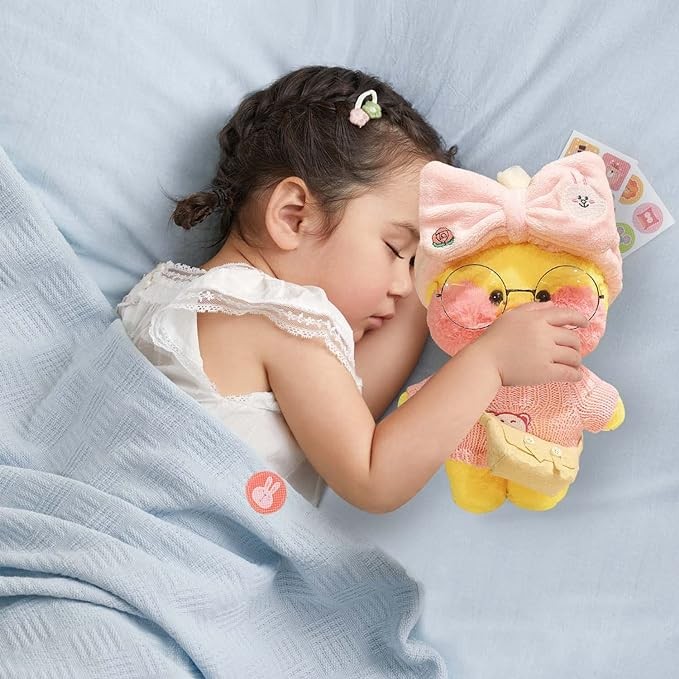 Jesir Peluche de Pato Kawaii de 30 cm,Pato De Peluche Suave con Ropa image number null