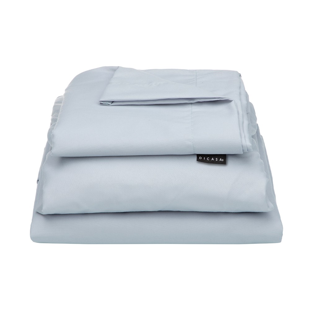 Edred&oacute;n Individual Dicasa Couzy Doble Vista Rojo con Azul y S&aacute;banas Softy Platino image number null