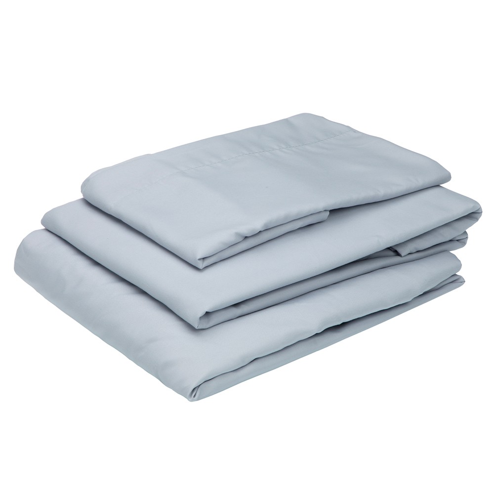 Edred&oacute;n Individual Dicasa Couzy Doble Vista Rojo con Azul y S&aacute;banas Softy Platino image number null