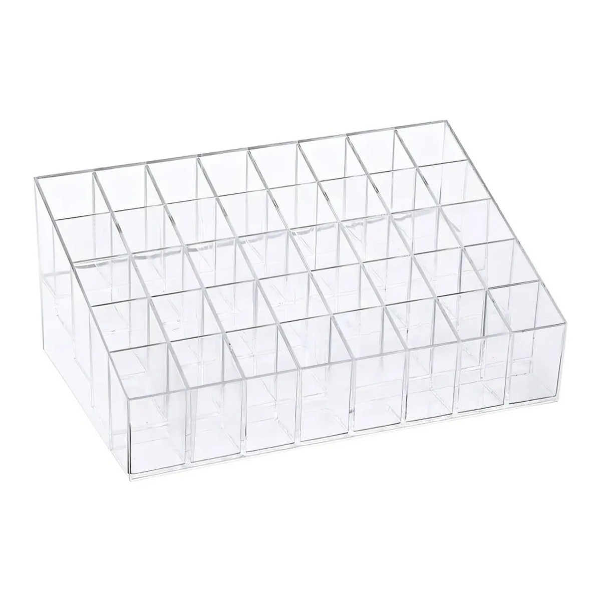 Organizador Para 40 Labiales Exhibidor Acr&iacute;lico Maquillaje Transparente image number null