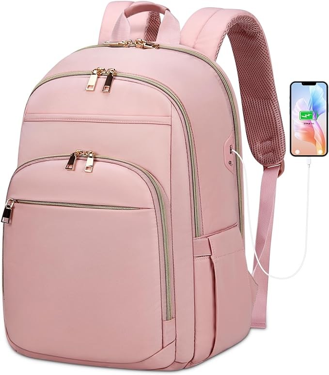 A Mochila port&aacute;til para Mujer Mochila de Viaje de 15.6 Pulgadas con Puerto USB image number null