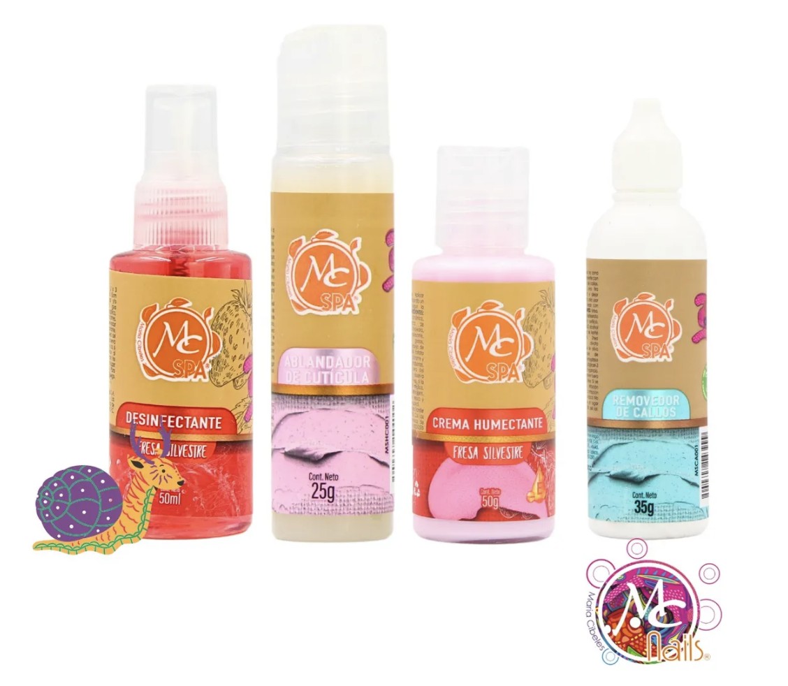 Kit Mc Spa Cuidado De Piel Manos Y Pies 9pzs + Curso Regalo FRESA SILVESTRE image number null