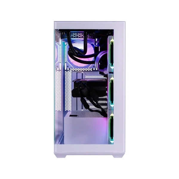 Gabinete Naceb NA-0637B, Midi-Tower, ATX/Micro-ATX/Mini-ITX, USB 3.0, sin Fuente, 4 Ventiladores Instalados, Blanco image number null