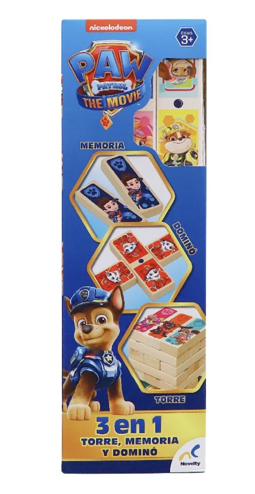 Juego De Mesa Novelty 3 En 1 Paw Patrol The Movie image number null