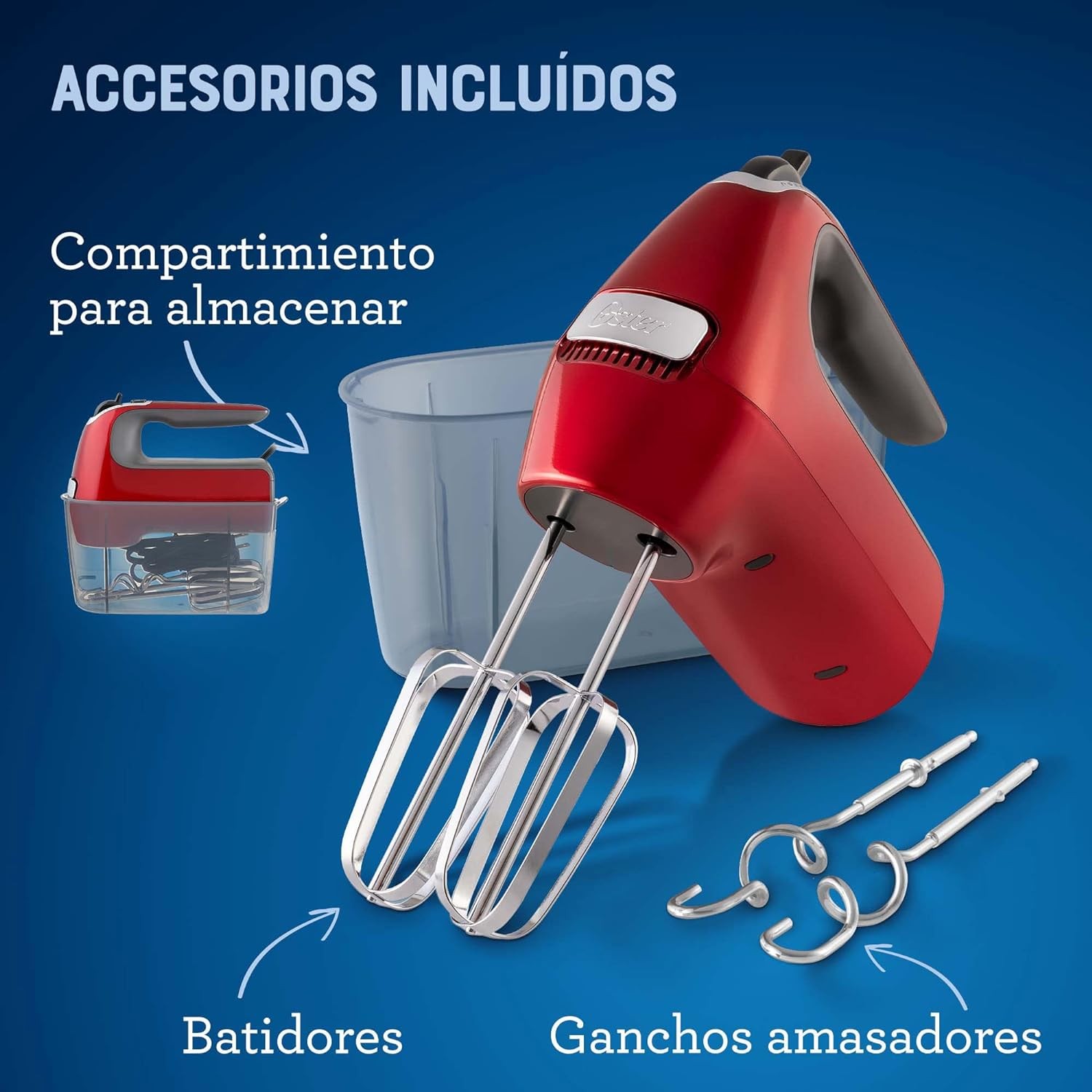 Oster&reg; Batidora de mano con 7 velocidades + funci&oacute;n turbo y motor de 320 w image number null