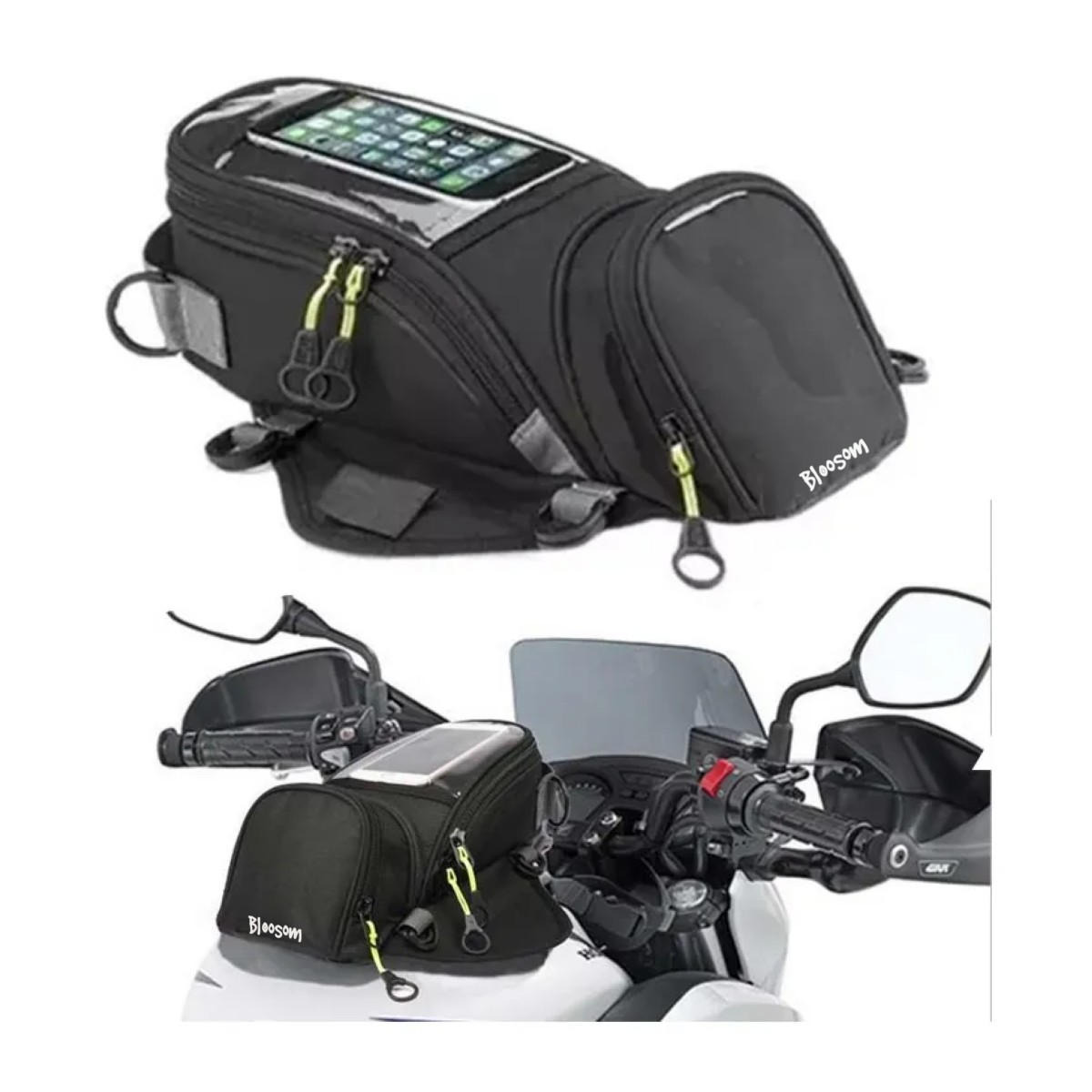 Mochila Bolsa Para Tanque Moto, Negro image number null