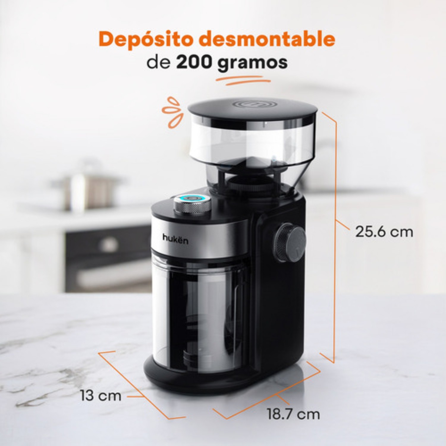 Molino Para Caf&eacute; Y Especias 200g Negro image number null