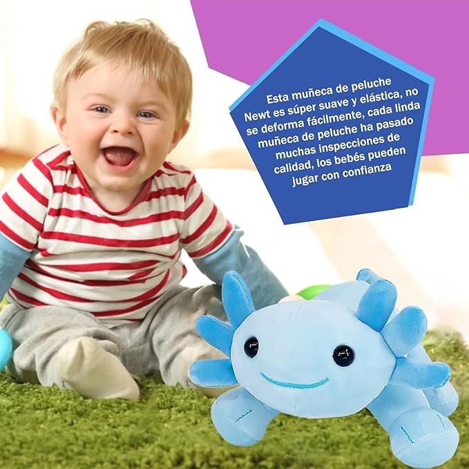 DKJBF Mu&ntilde;eca de Peluche Axolotl Kawaii image number null