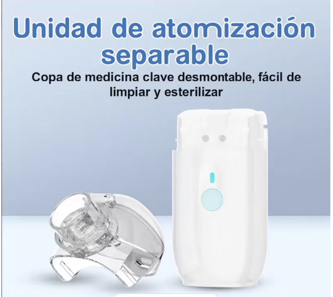 Nebulizador Ultras&oacute;nico Port&aacute;til Inhalador Modelo Transparente image number null
