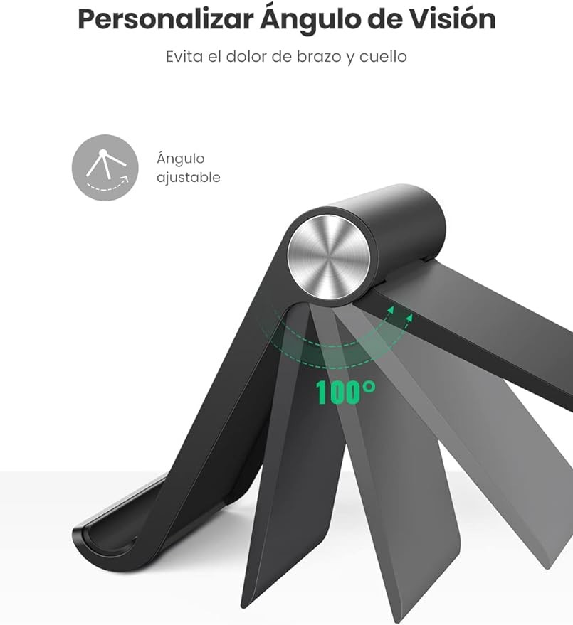 A UGREEN Soporte para Celular, Porta Base Celular Mesa Multi&aacute;ngulo, Phone Stand Ajustable para iPhone 15 14 13 12 Mini Pro MAX XS XR, Huawei, Galaxy S24 S23 Ultra, Xiaomi Redmi. image number null