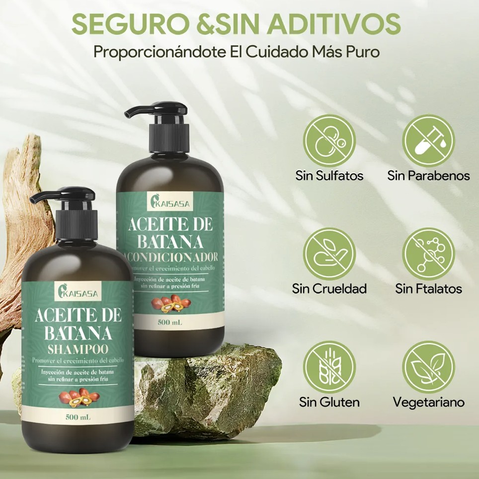 Aceite De Batana Shampoo Y Acondicionador Cuidado De Cabello image number null