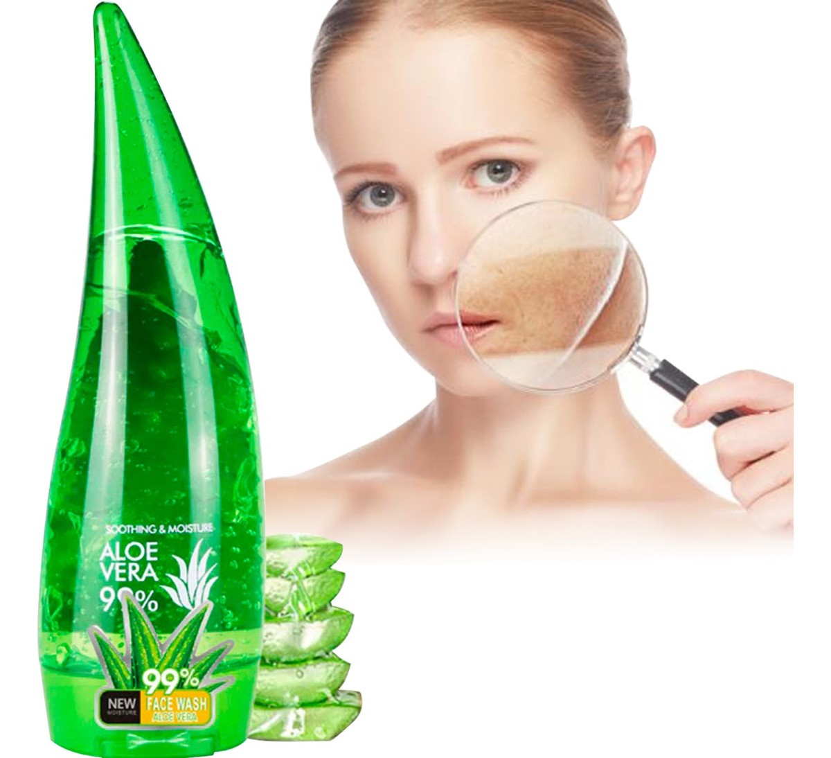 Aloe Vera 99% Gel Sabila Facial Blanqueamiento Cicatriz image number null
