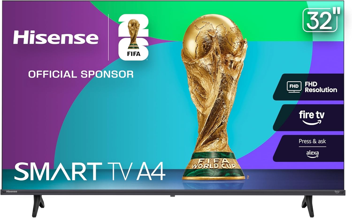 Smart TV Hisense 32" HD Fire TV Serie A4 Negro con Alexa image number null