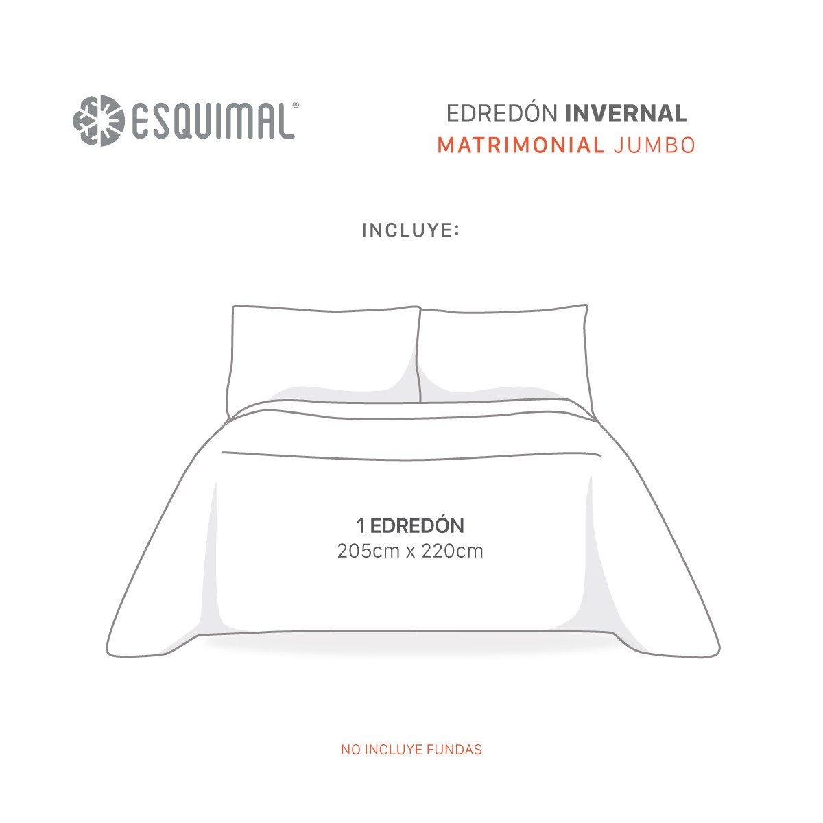 Cobertor Borrega Matrimonial Jumbo Premium Edred&oacute;n Invernal (Sora). ESQUIMAL. image number null