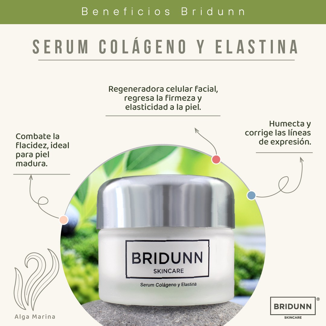 Crema Facial Reafirmante BRIDUNN, Col&aacute;geno Marino y Elastina Antiedad para Rejuvenecimiento y Firmeza . Efecto Lifting image number null