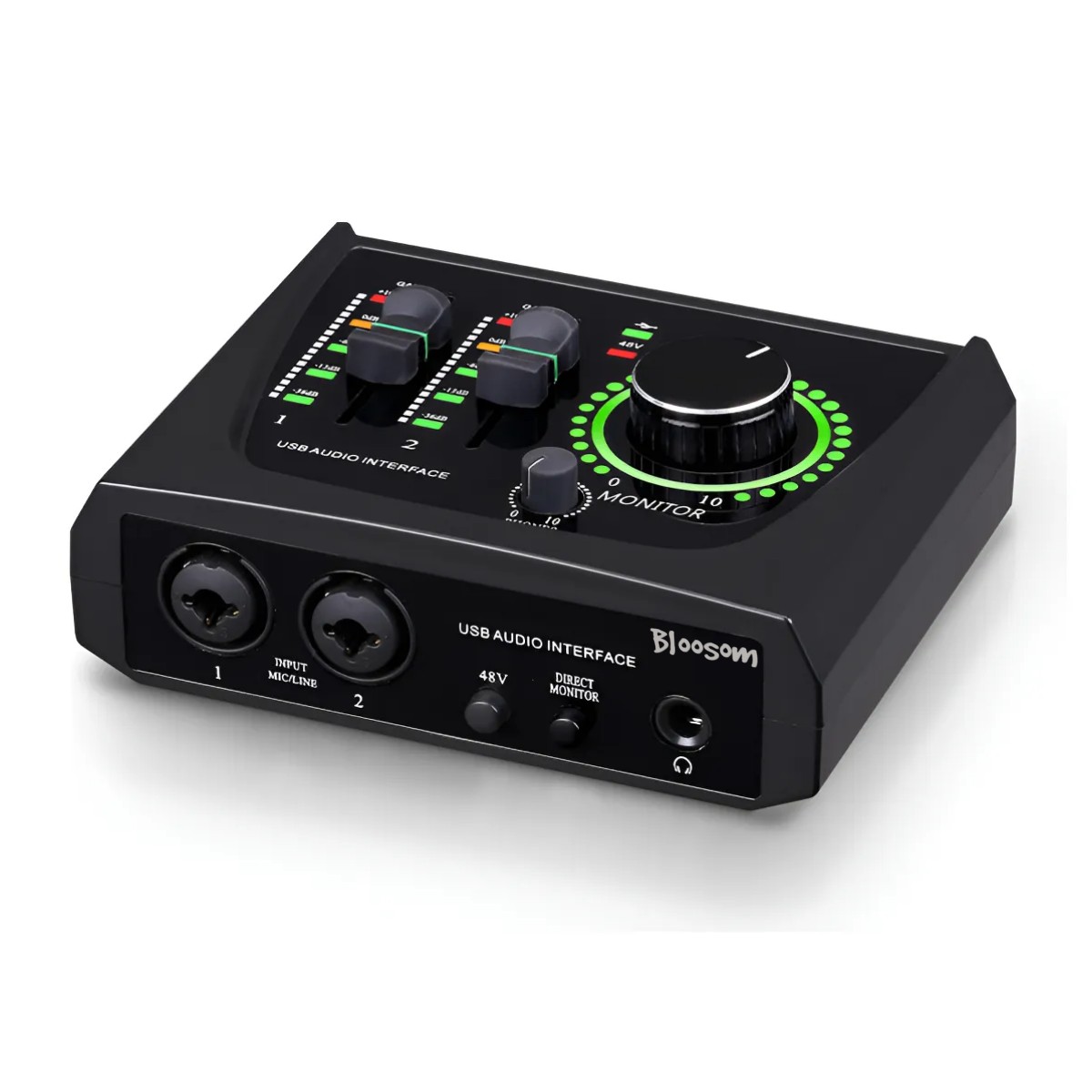 Mezclador De Sonido Usb De 22m Negro image number null