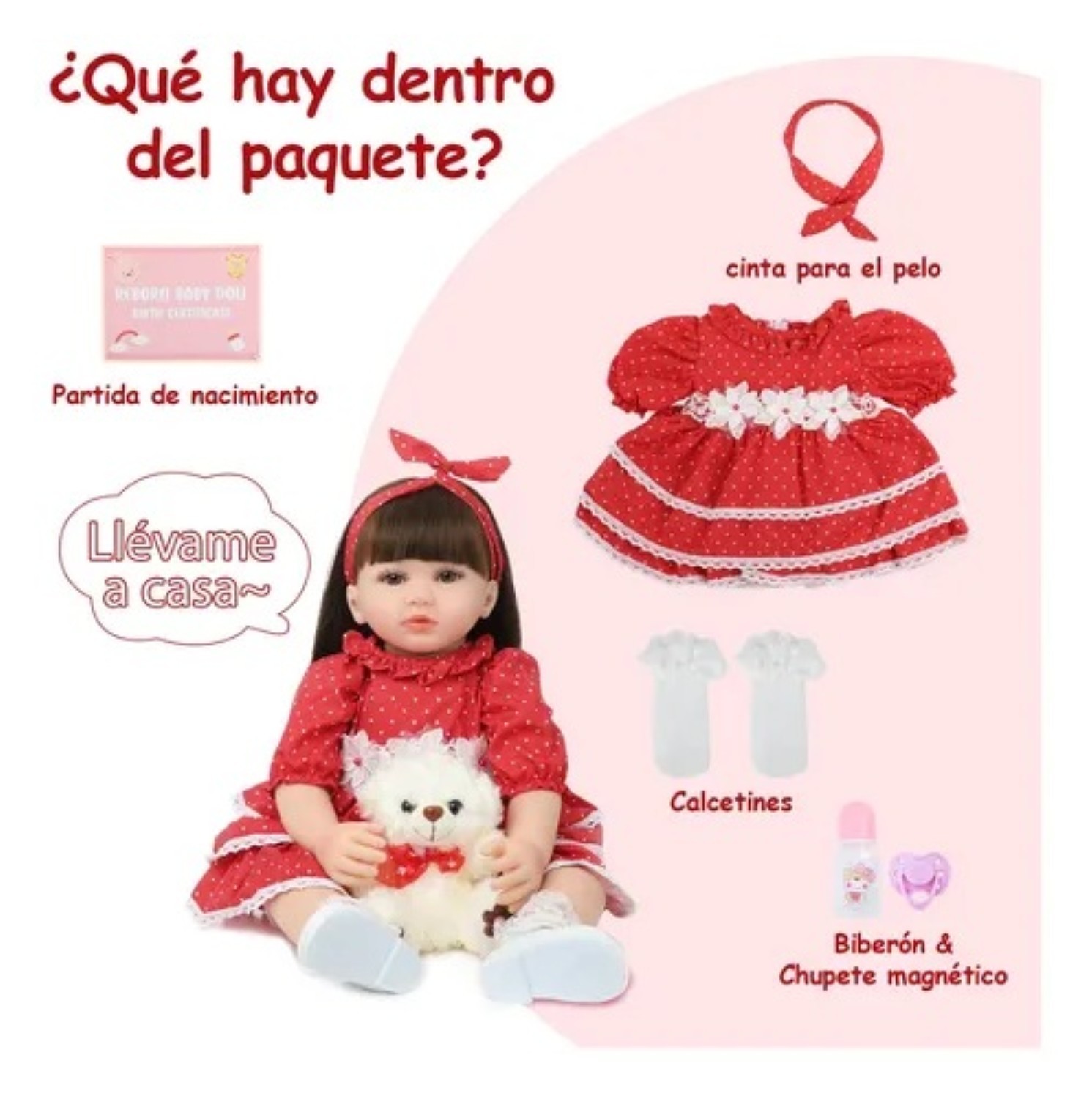 Mu&ntilde;ecas Reborn 60cm Colores image number null