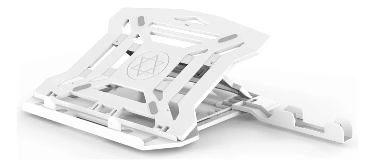 Base Soporte para Laptop Computadora y Telefono Celular Portatil Plegable Ajustable y Ergonomica Color Blanco image number null