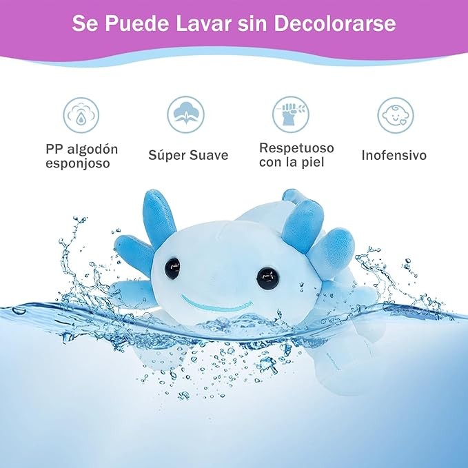 DKJBF Mu&ntilde;eca de Peluche Axolotl Kawaii image number null