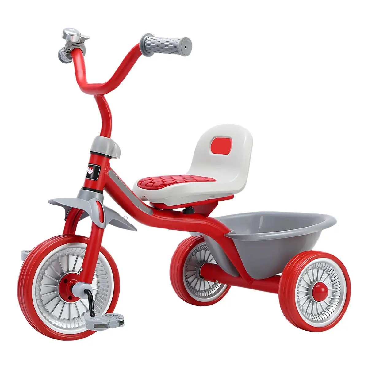 Triciclo 3 En 1 Para Ni&ntilde;os Bicicleta Equilibro Con Pedales Rojo image number null
