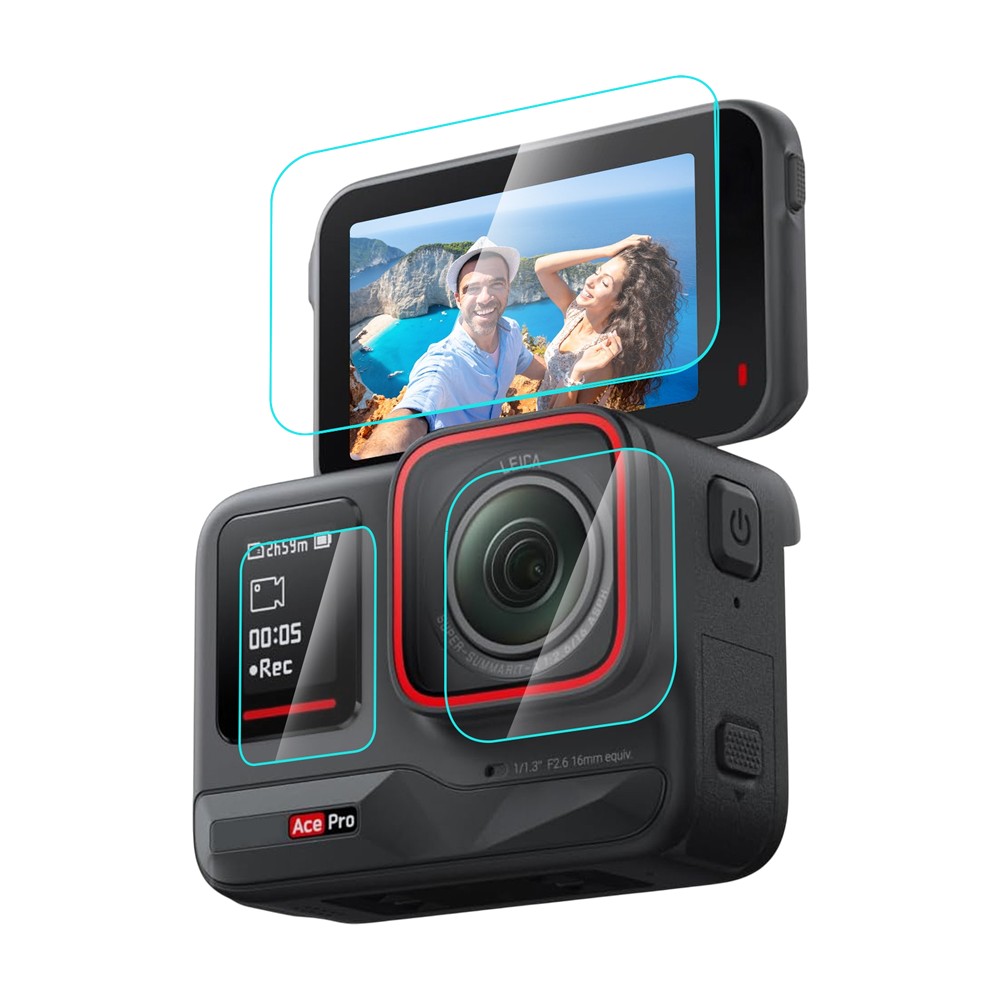 Cristales Templados Pantallas y Lente Compatible Insta360 Ace Pro image number null