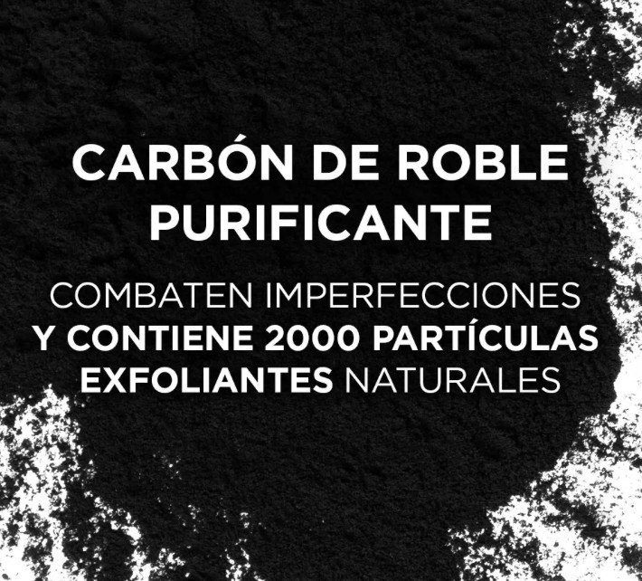 L'Or&eacute;al Men Expert Gel Exfoliante Facial Pure Carbon, Anti Puntos Negros, 100ml image number null