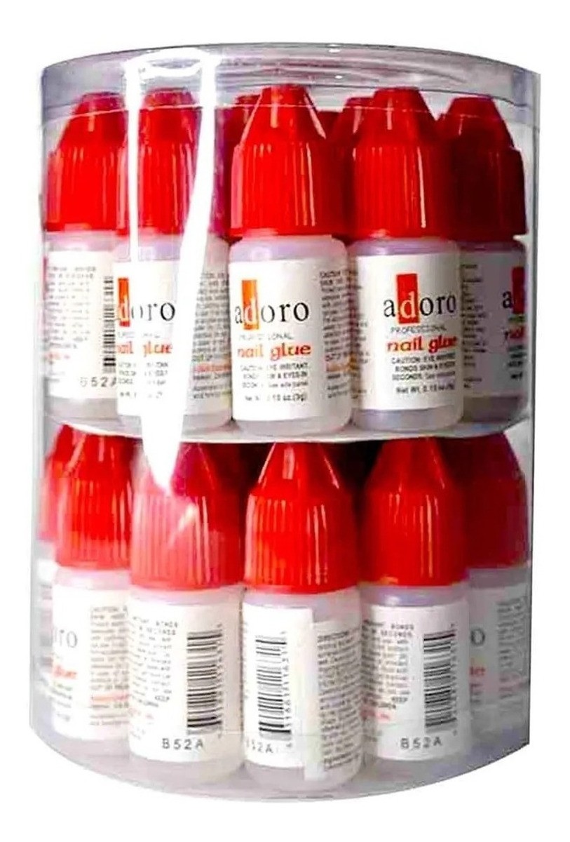 Pegamento Resina Economico U&ntilde;as Postizas Acrilicas 36 Piezas image number null