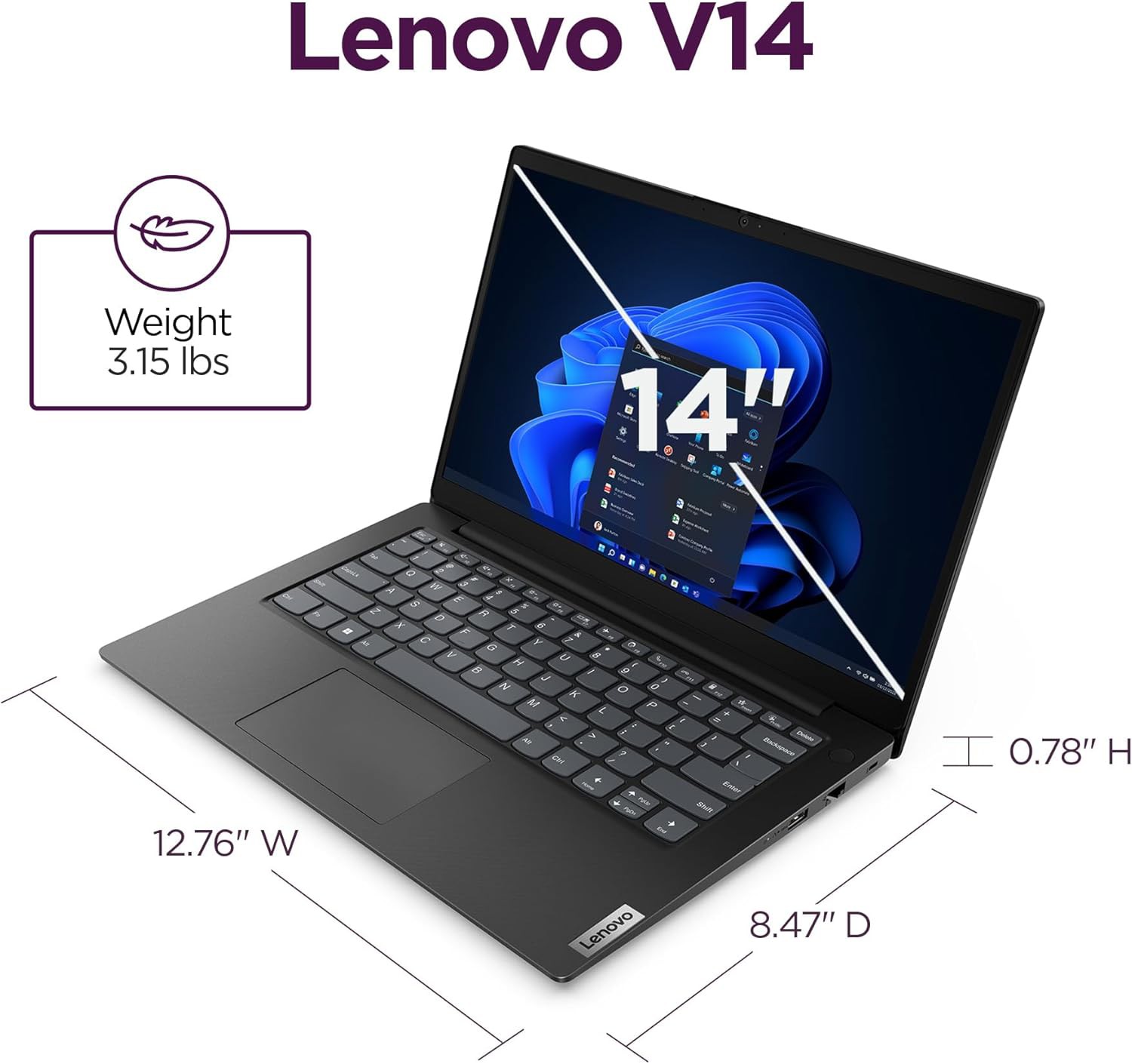 Laptop Lenovo G4 14.0" FHD Intel Core i7-13620H8GB RAM 256GB SSD W11 Home Color Negro image number null