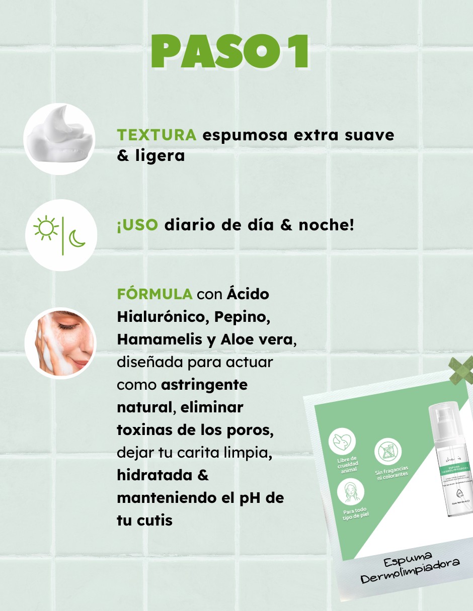 Set facial Ritual Limpieza Profunda: Exfoliante 150g + Limpiador Facial 60ml SHE IS SKINCARE image number null