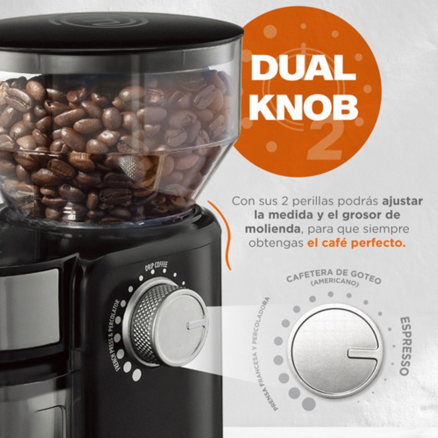 Molino Para Caf&eacute; Y Especias 200g Negro image number null