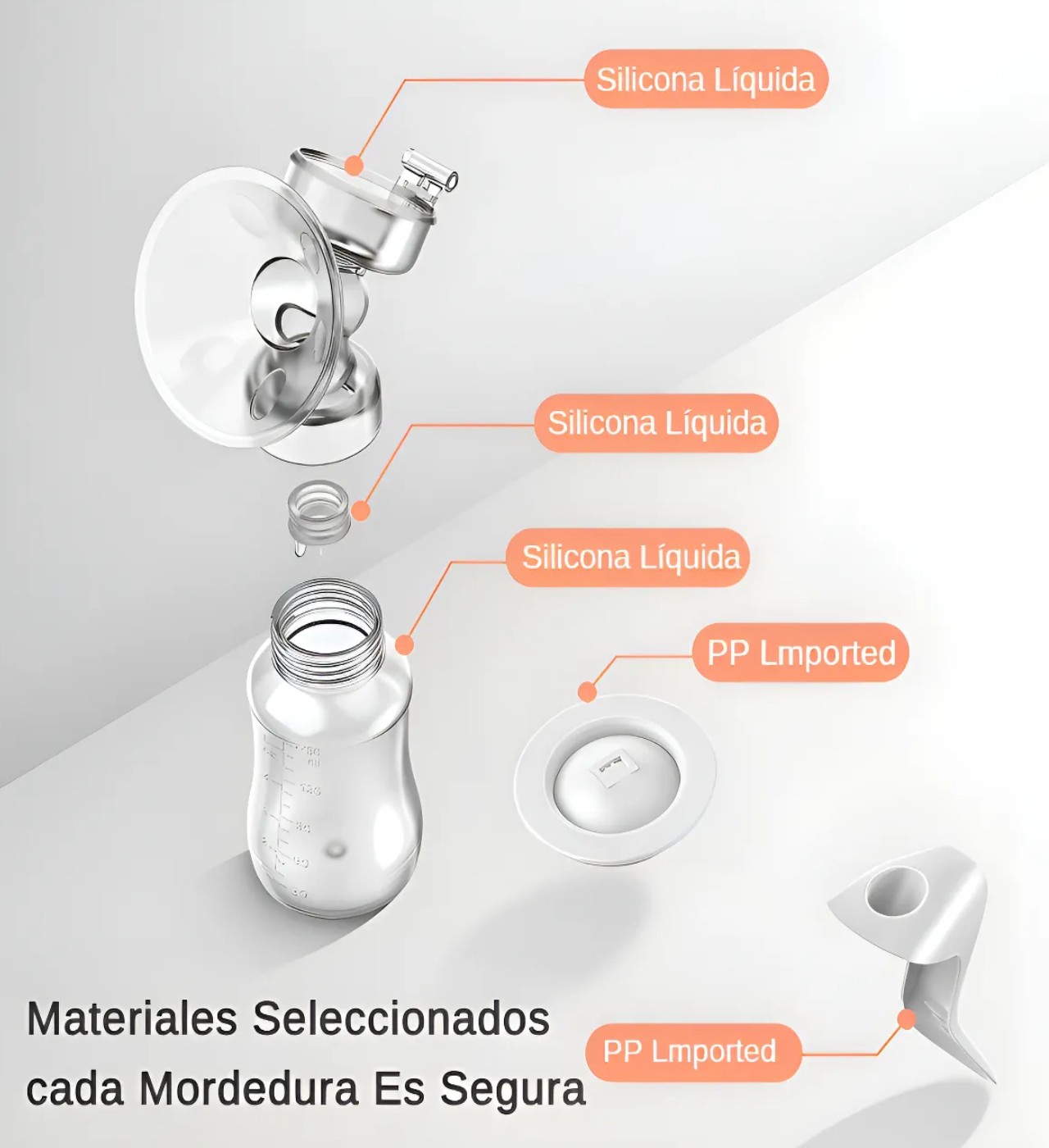 Extractor de leche materna manual 2 EN 1 Rosa image number null