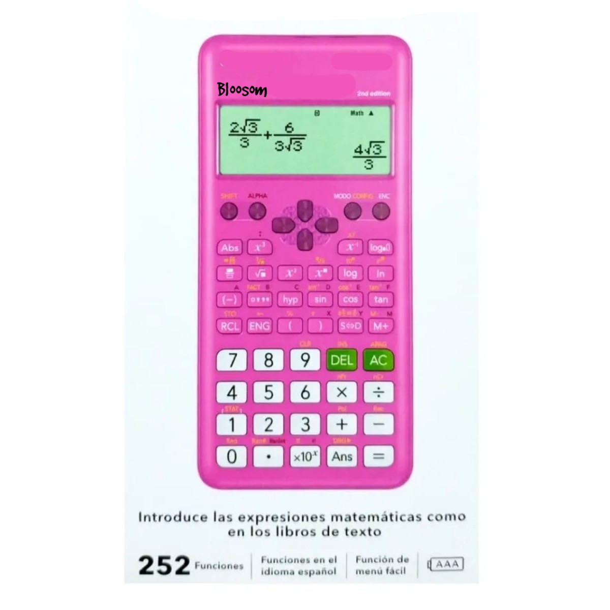 Calculadora Cient&iacute;fica Color Rosa image number null