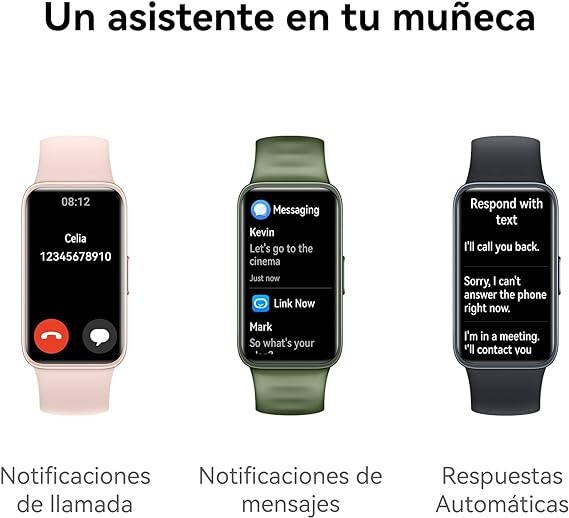 HUAWEI Band 8 (Garant&iacute;a en M&eacute;xico), Smartwatch Larga Duraci&oacute;n de 2 semanas, SMSWhatsapp de Respuesta r&aacute;pida, Banda Inteligente, Compatible con Android & iOS, Rosa. image number null