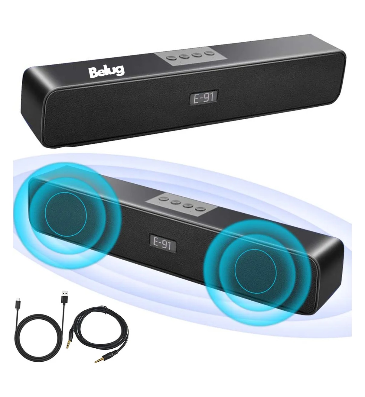 Barra De Sonido Bocina Pc Bluetooth Belug image number null