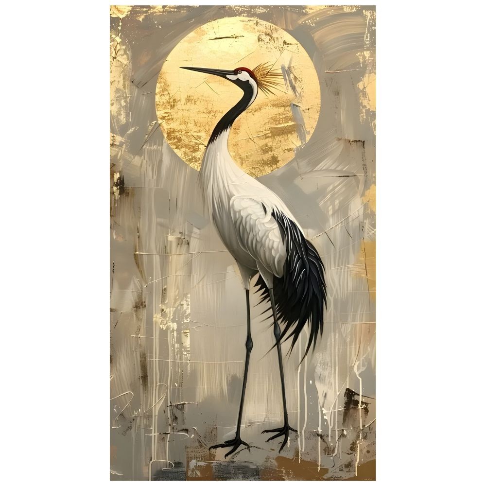 Cuadro Decorativo Animal 40x60cm Grulla Real Impreso image number null
