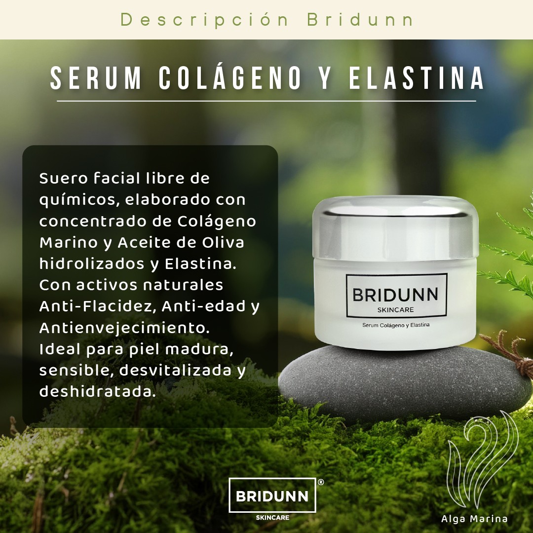 Crema Facial Reafirmante BRIDUNN, Col&aacute;geno Marino y Elastina Antiedad para Rejuvenecimiento y Firmeza . Efecto Lifting image number null