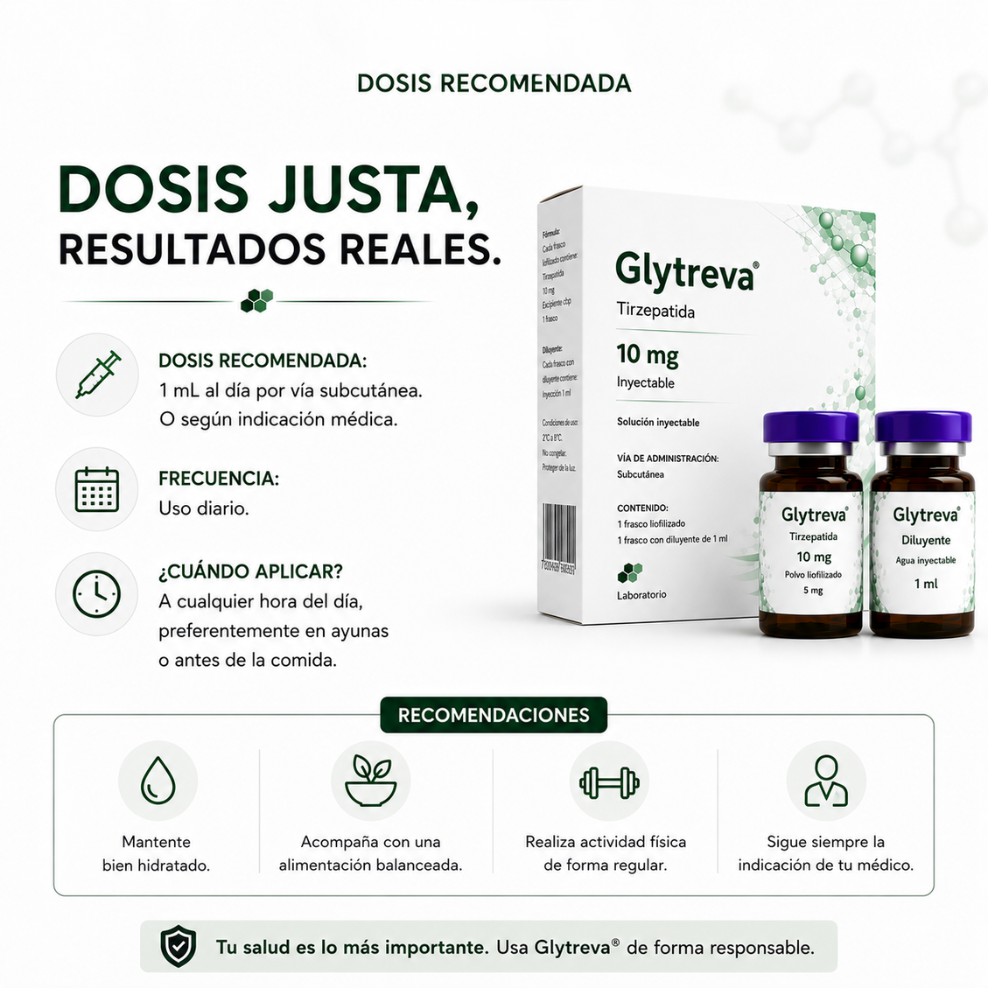 Glytreva&reg; Tirzepatida 5 mg | Tecnolog&iacute;a de &Uacute;ltima Generaci&oacute;n | Presentaci&oacute;n Liofilizada Premium image number null