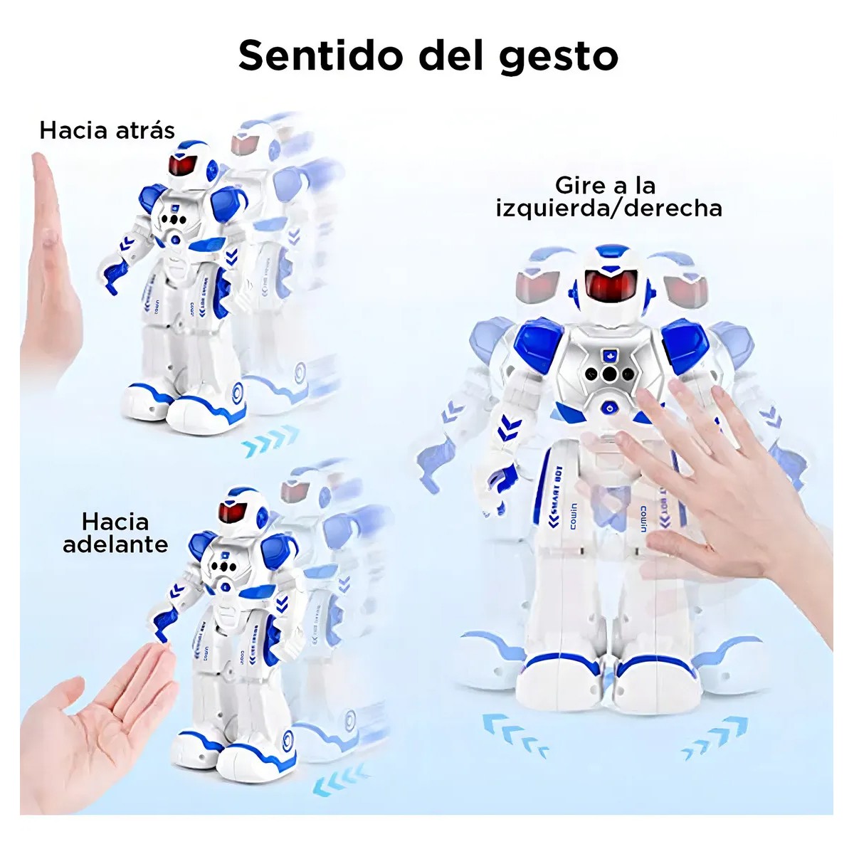 Cowin Robot Programable Azul RC Interactivo Control Remoto y Gestos image number null