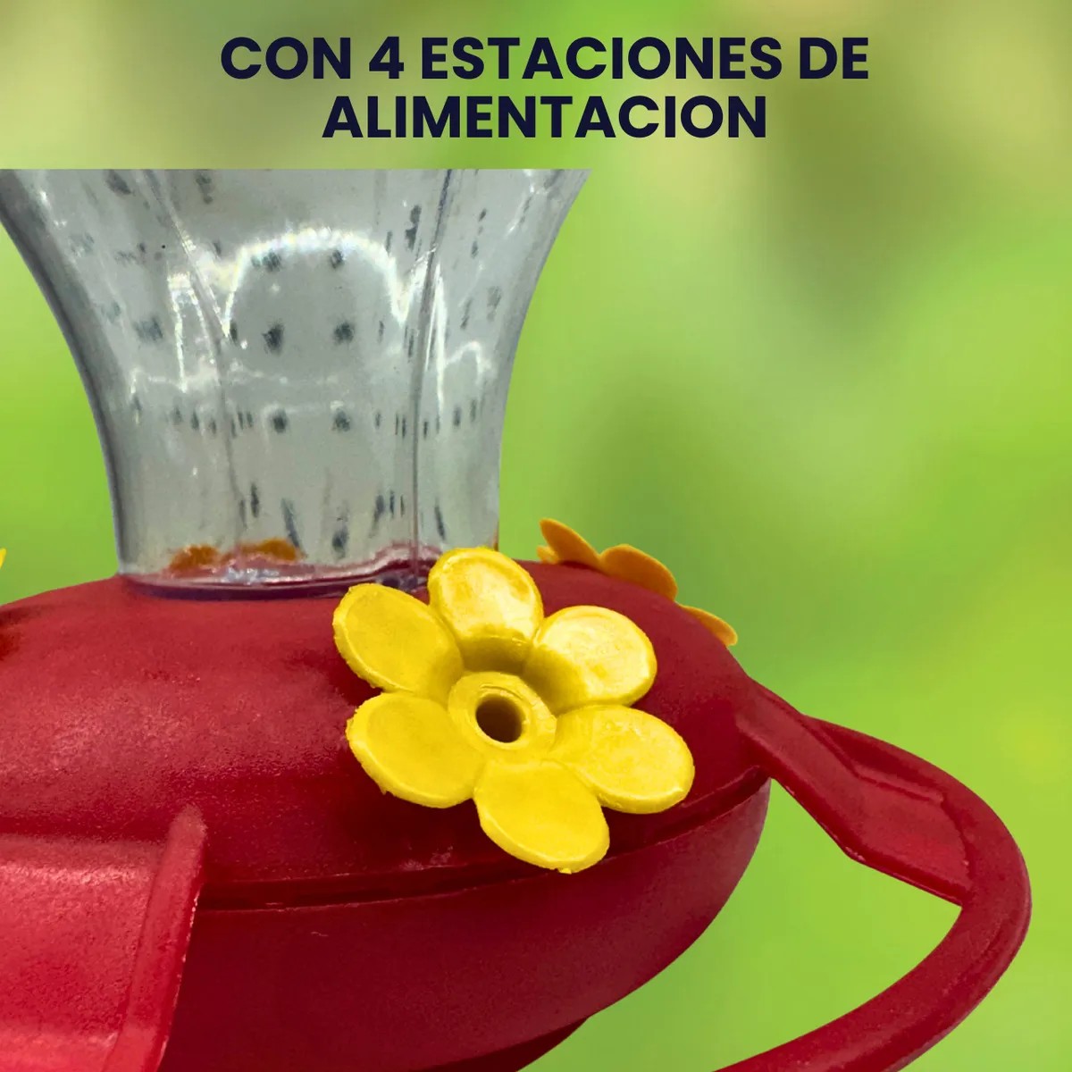 Bebedero Colibri 500 Ml Alimentador Colibries Colgante Color Transparente / Fresa image number null