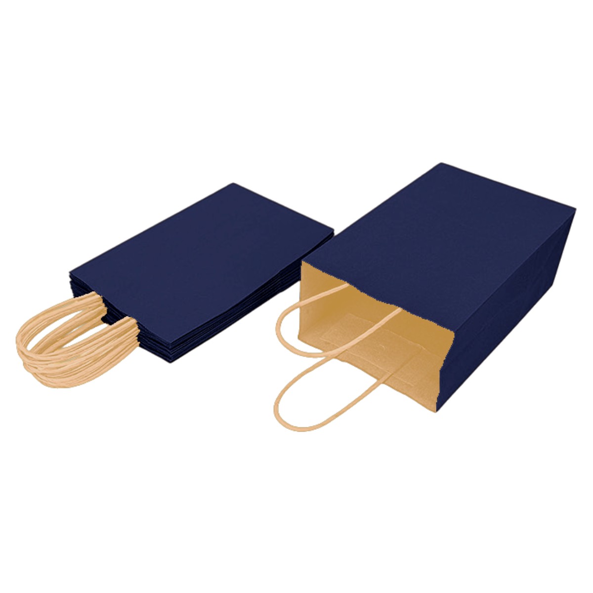 Kit de 45 a 55 Bolsas de Papel Kraft Azul, Bluelander image number null