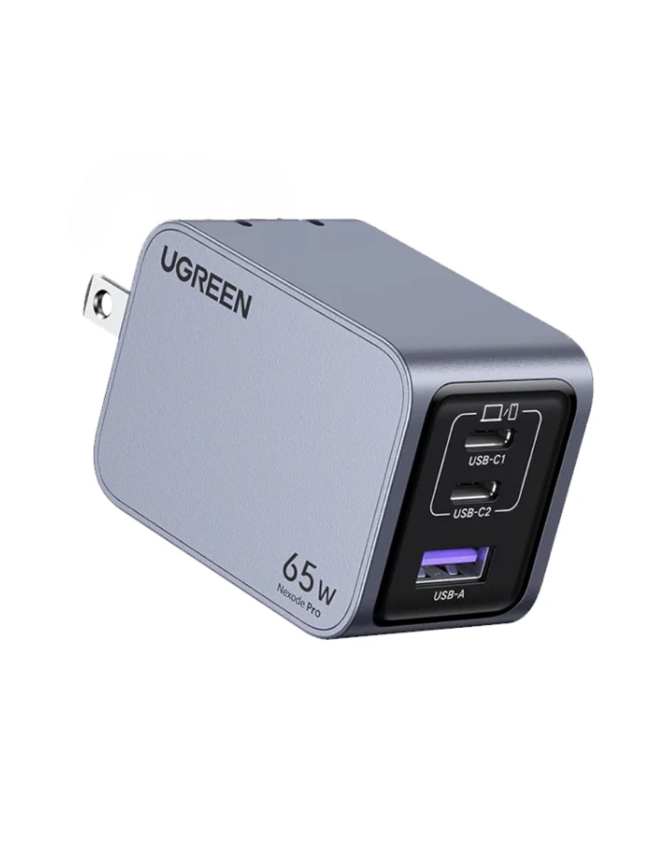 Cargador Ugreen Nexode Pro 2 Usb-C, 1 Usb-A 65W de Carga R&aacute;pida image number null