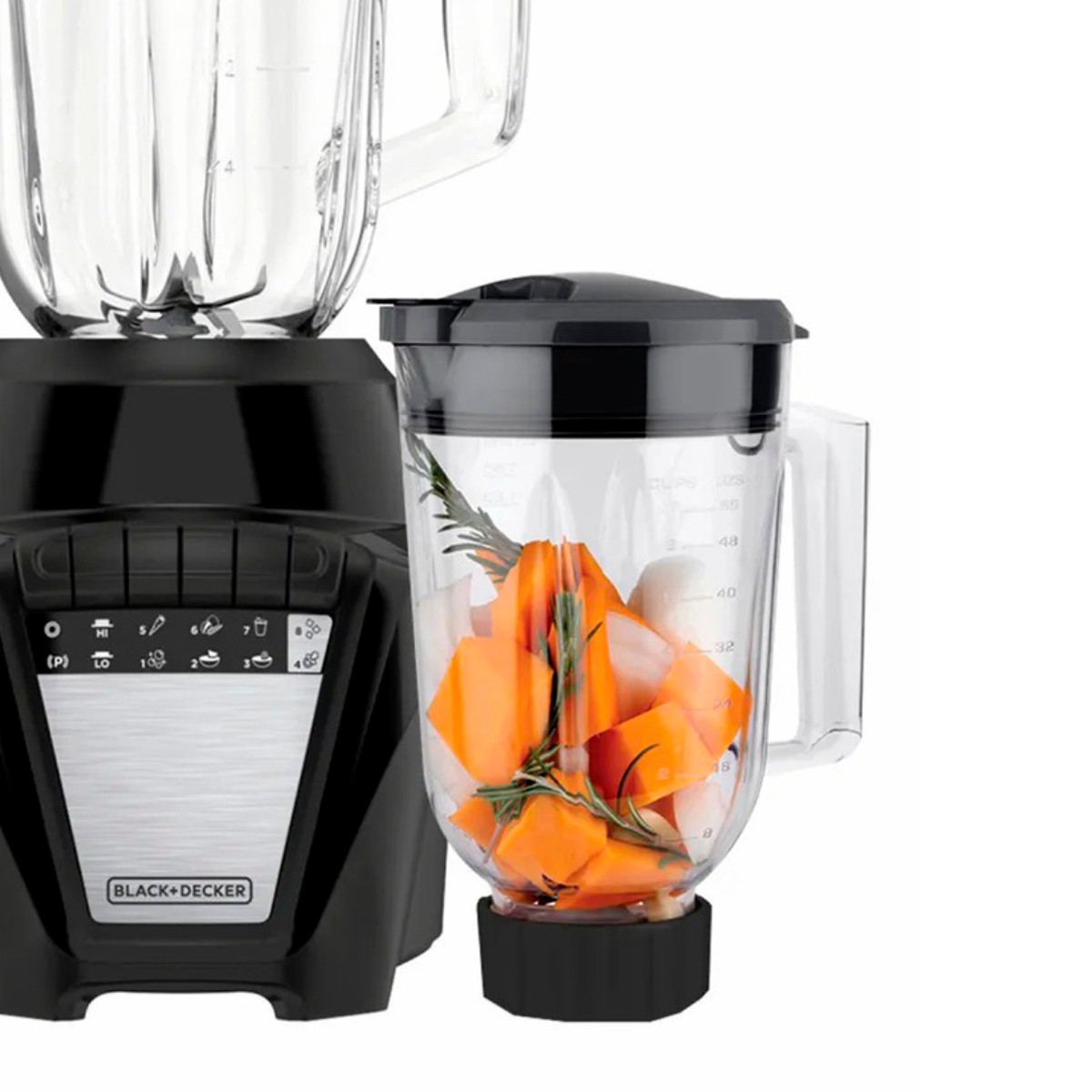 Licuadora Black & Decker BL0876-3BDLA Vaso Vidrio 700W + Vaso Plastico Negro SYP-Y4 image number null